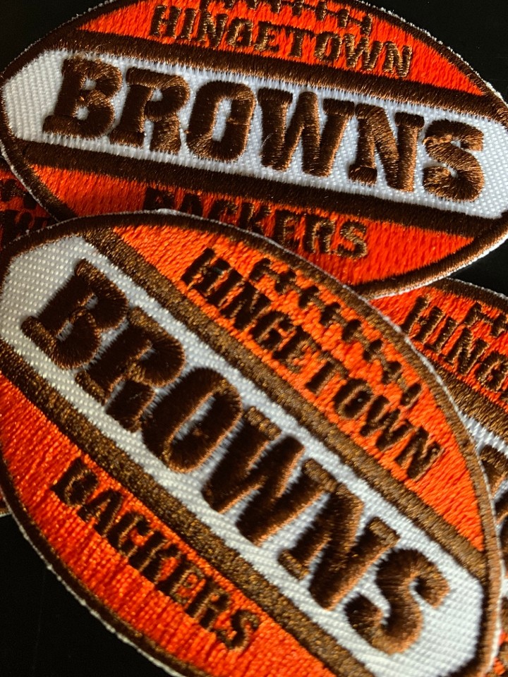 Hingetown Browns Backers Iron-on Patch