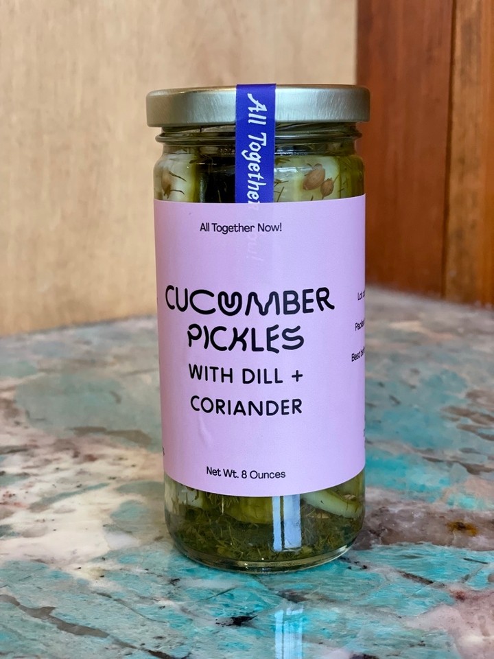 Cucumber Pickles with Coriander + Dill | All Together Now