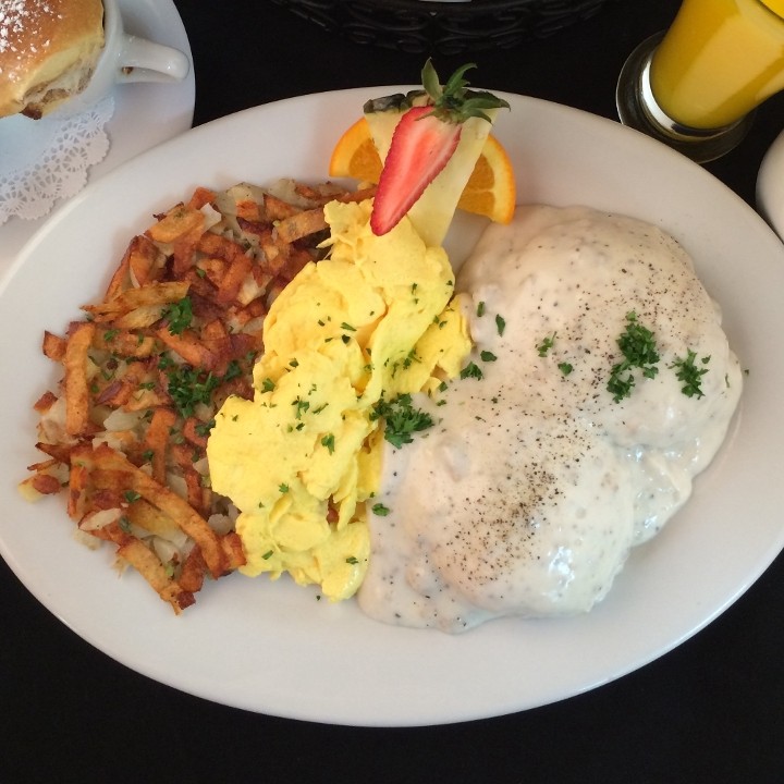 Sausage Gravy, Buttermilk Biscuits & Eggs