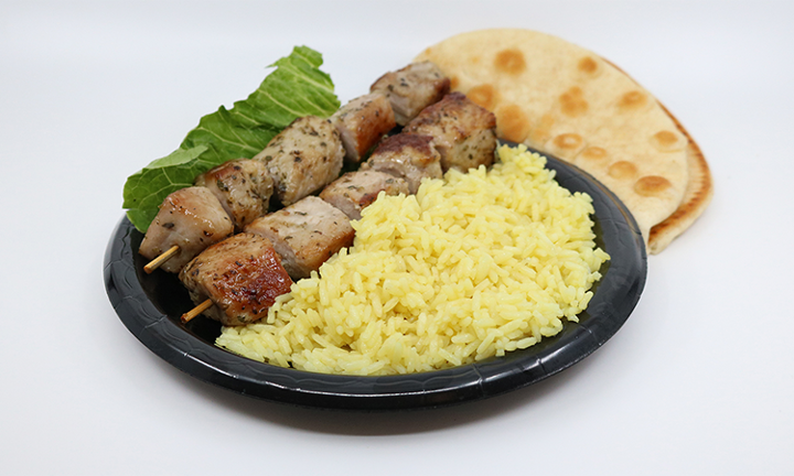 DOUBLE PORK SOUVLAKI ENTREE