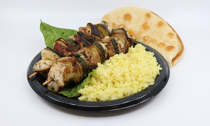 DOUBLE CHICKEN SOUVLAKI ENTREE