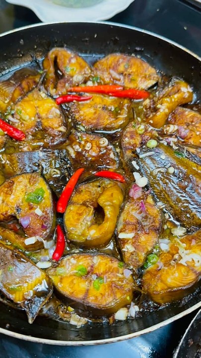 Braised fish with pepper