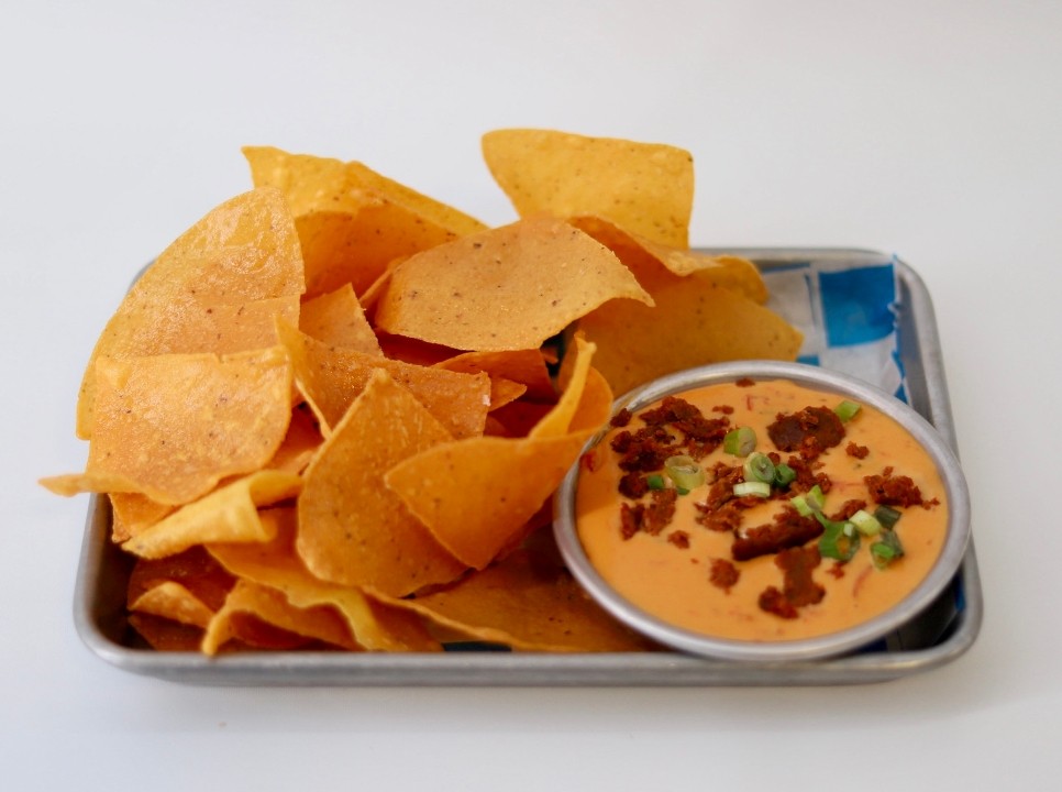 Chorizo Queso Dip and Chips