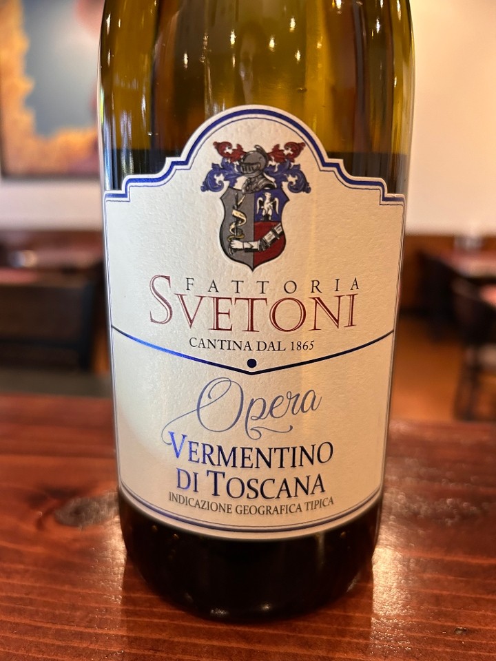 White, Bottle - "Opera" Vermentino Di Toscana, Svetoni