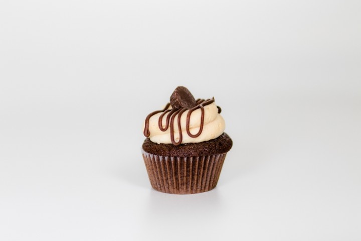 Mini Chocolate Peanut Butter Cupcake