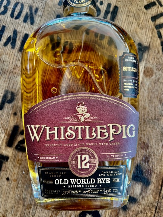 WHISTLEPIG "BottleSide" Single Barrel - 86pf