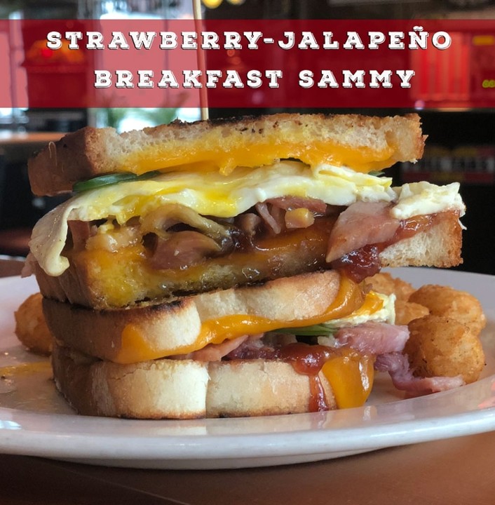 Strawberry Jalapeño Breakfast Sammy