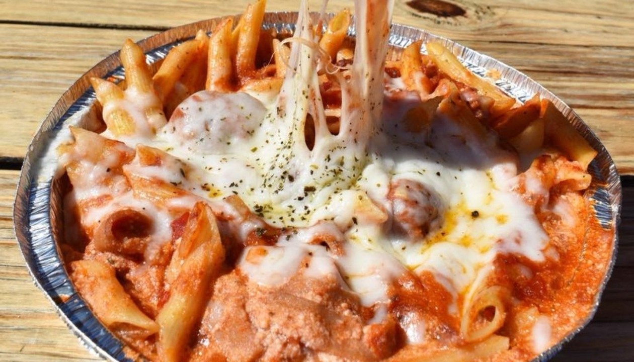 Large Mostacolli with Meatballs