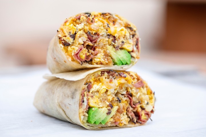 Pastrami Breakfast Burrito