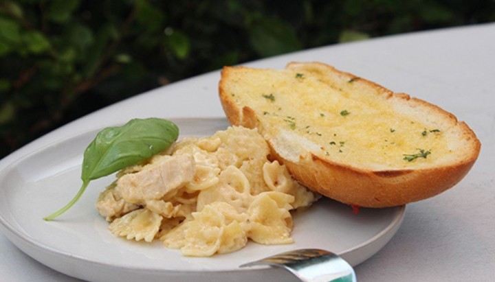 Large Bowtie Chicken Alfredo