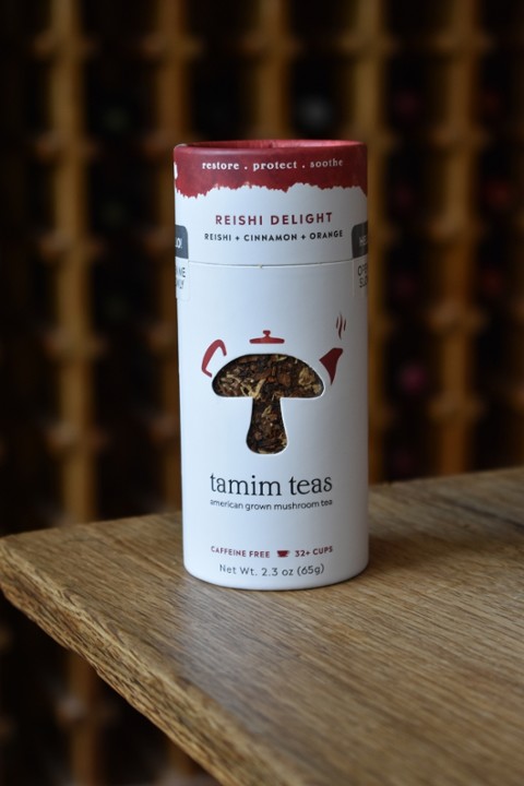 Reishi Delight, Tamin Mushroom Tea (2.3oz canister, loose leaf)