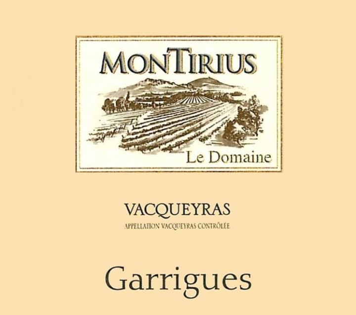 Montirius, Vacqueyras, "Garrigues" 2017 (bio)