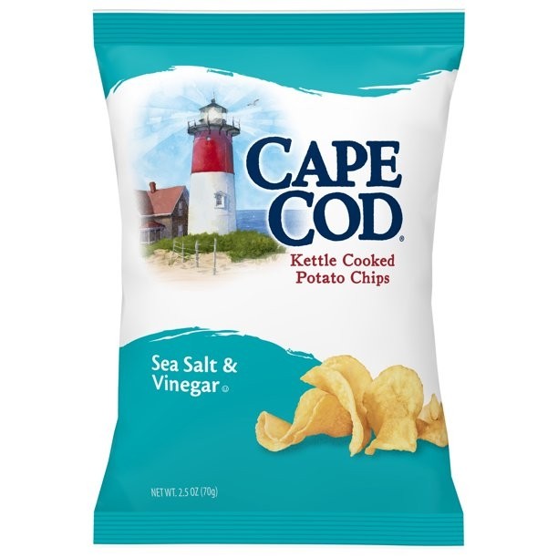Cape Cod, Sea Salt + Vinegar Potato Chips (2.5oz bag)