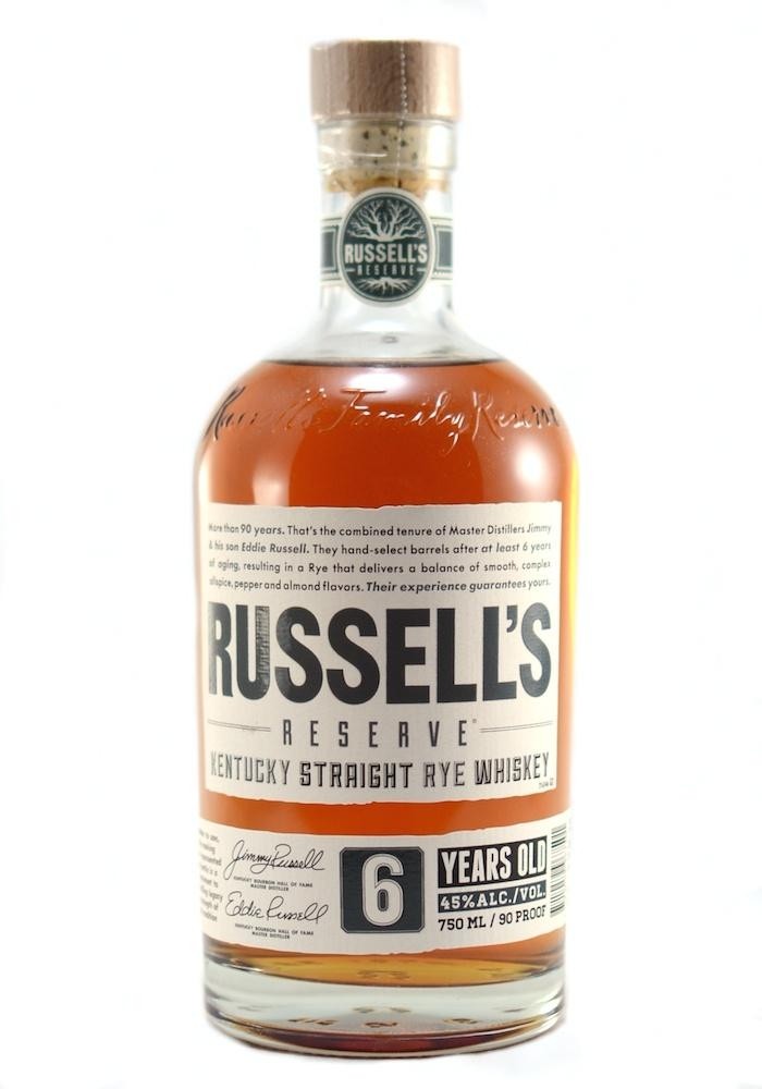 Russell's Reserve, Kentucky Straight Rye Whiskey, 6 Year