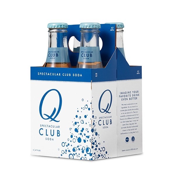 Q, Club Soda (4 x 6.7oz bottles)