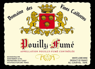 Jean Pabiot (Dom. des Fines Caillottes), Pouilly-Fumé 2022 (org)