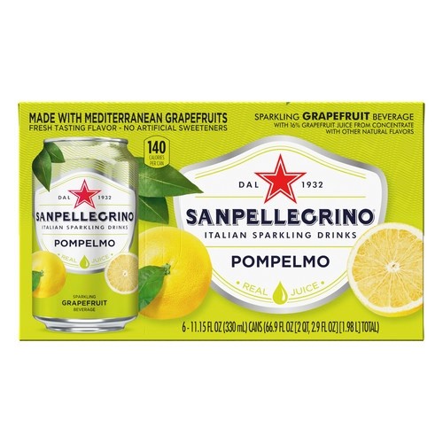 San Pellegrino, Pompelmo (6 x 330mL cans)