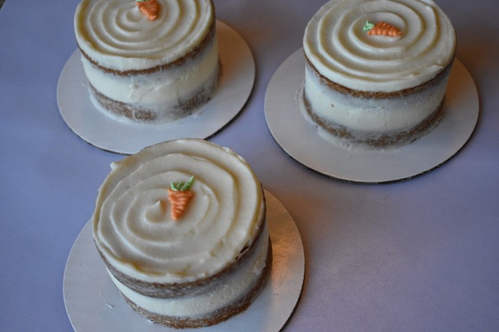 Carrot Layer Cake with Cream Cheese Frosting (4" cake)