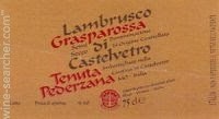 Tenuta Pederzana, Lambrusco Grasparossa di Castelvetro 2021