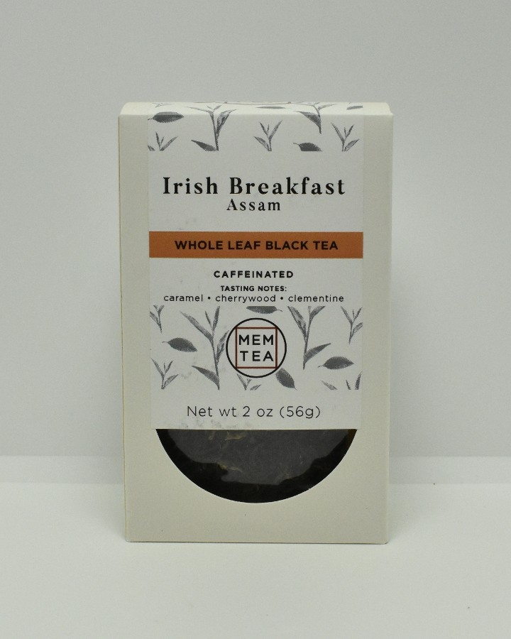 Irish Breakfast, Assam, MEM Tea (2oz box, loose leaf)