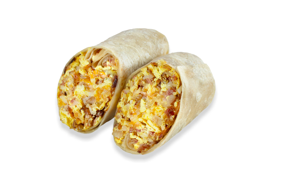 Egg, Cheese and Meat Burrito