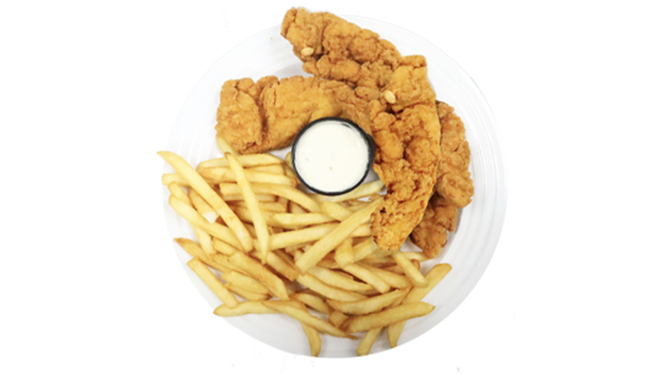 Chicken Tenders 4 Pcs with Fries - Halal