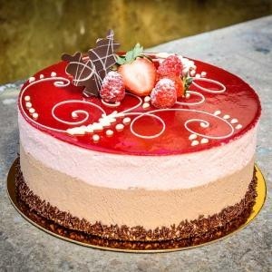 Chocolate Raspberry Mousse Torte