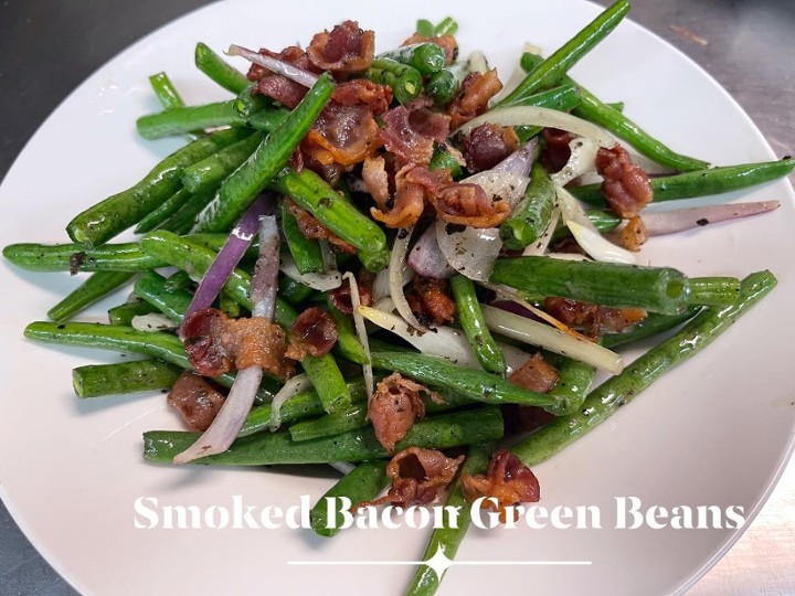 Smoked bacon green beans