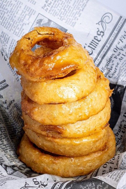 Whiskey Battered Onion Rings