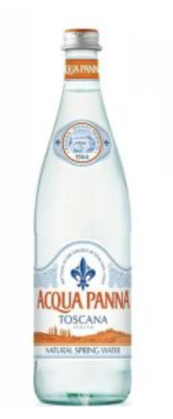 Acqua Panna Natural Spring Water - 750 Ml Glass Bottles