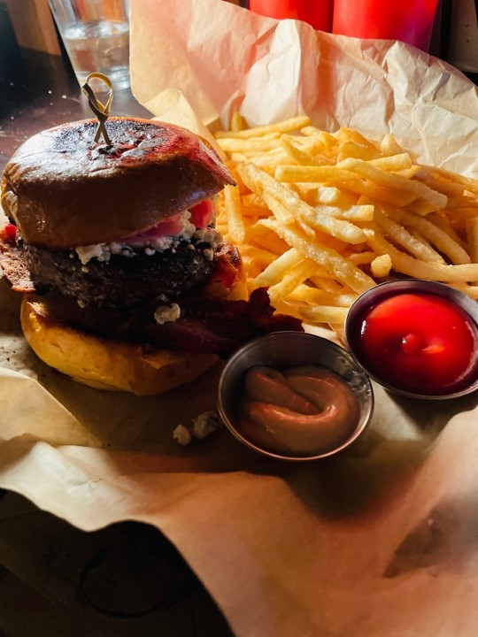 "Black and Blue" Burger