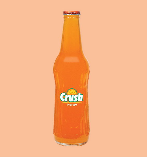 Crush Orange Soda - 12 oz glass bottle