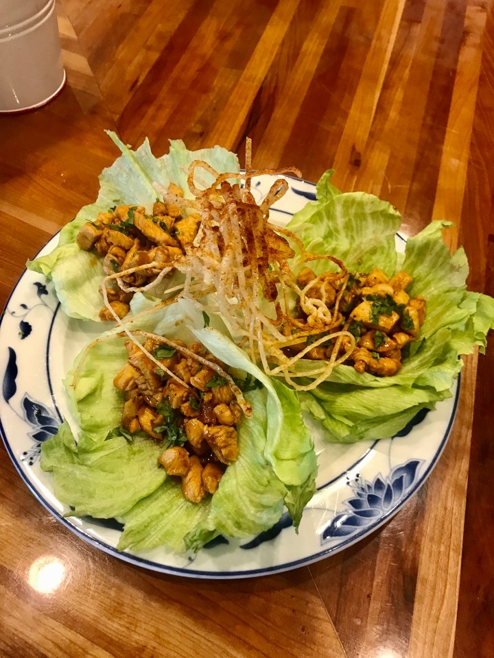 Chicken asian lettuce wrap