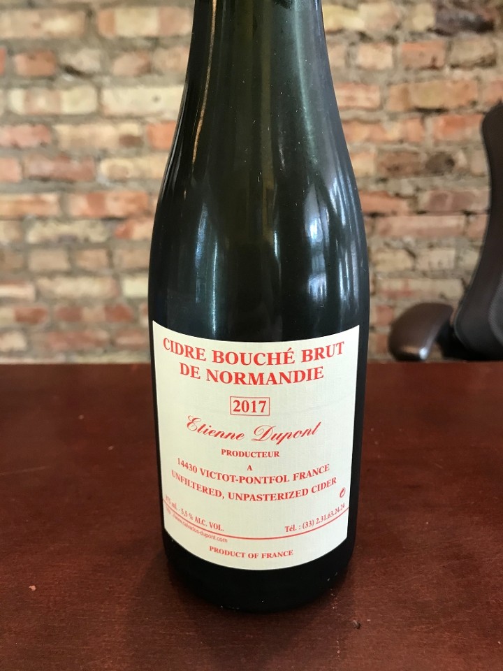 Ettienne Dupont Cidre Bouché Brut (2017) 375mL