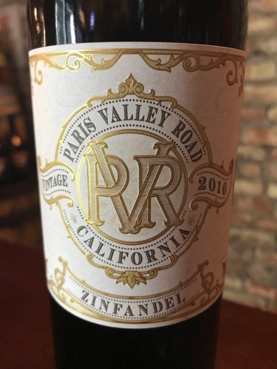 Paris Valley Road California Zinfandel (2016)