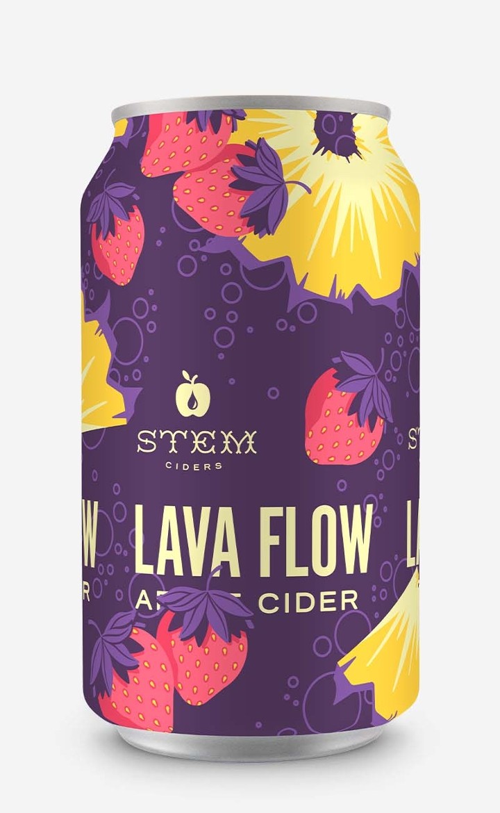 Stem Ciders Lava Flow (Strawberry+Banana Cider-4pk 12oz cans)