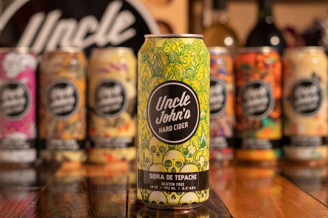 Uncle John's Tepache (Pineapple Cider-4pk 16oz cans)