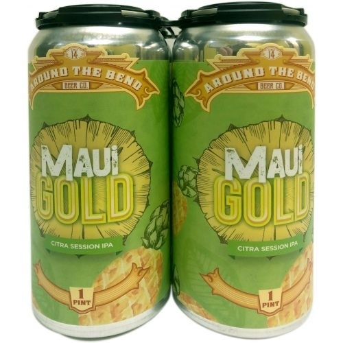Around the Bend Maui Gold (Citra Session IPA-4pk 16oz cans)
