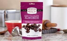 Creative Snacks Dark Chocolate Almonds - 3.5oz bag
