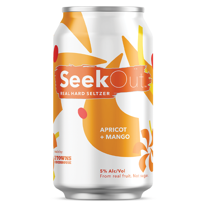 2 Towns Seek Out Apricot + Mango Hard Seltzer (6pk, 12oz cans)