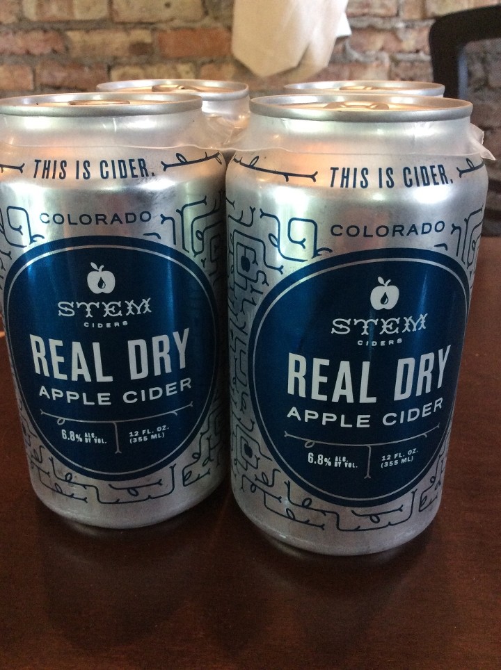 Stem Ciders Real Dry (Dry Cider-4pk 12oz cans)