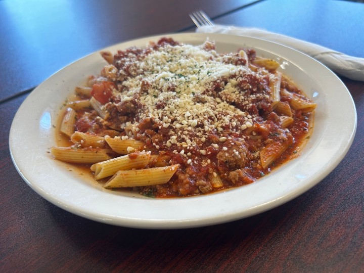 Penne Pasta With Meat Sauce