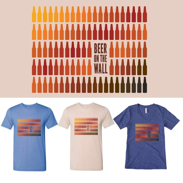 BOTW - 99 Bottles T-Shirt - Women's V-Neck : Heather Slate