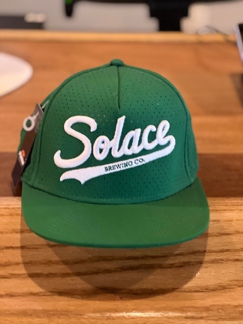 Green w/White Solace Logo