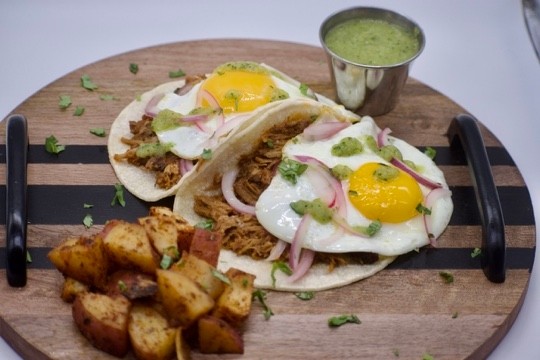Carnitas Breakfast Tacos