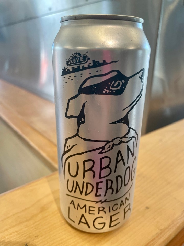 UCBC URBAN UNDERDOG LAGER CAN 16 OZ