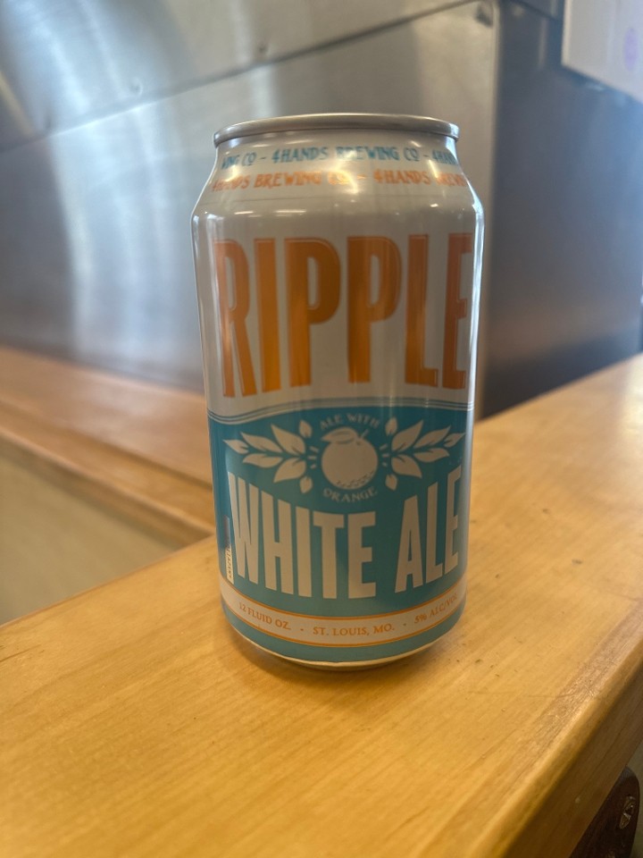 4 HANDS RIPPLE WHITE ALE CAN 12 OZ