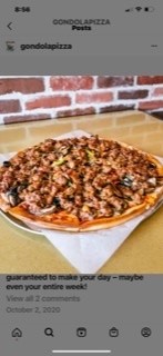 Gondola pizza