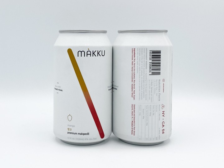 Makku Mango Unfiltered Korean Rice Beer (Makgeolli)