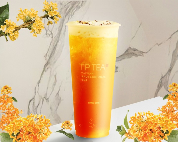 Golden Osmanthus Ice Tea, 桂花翡翠青